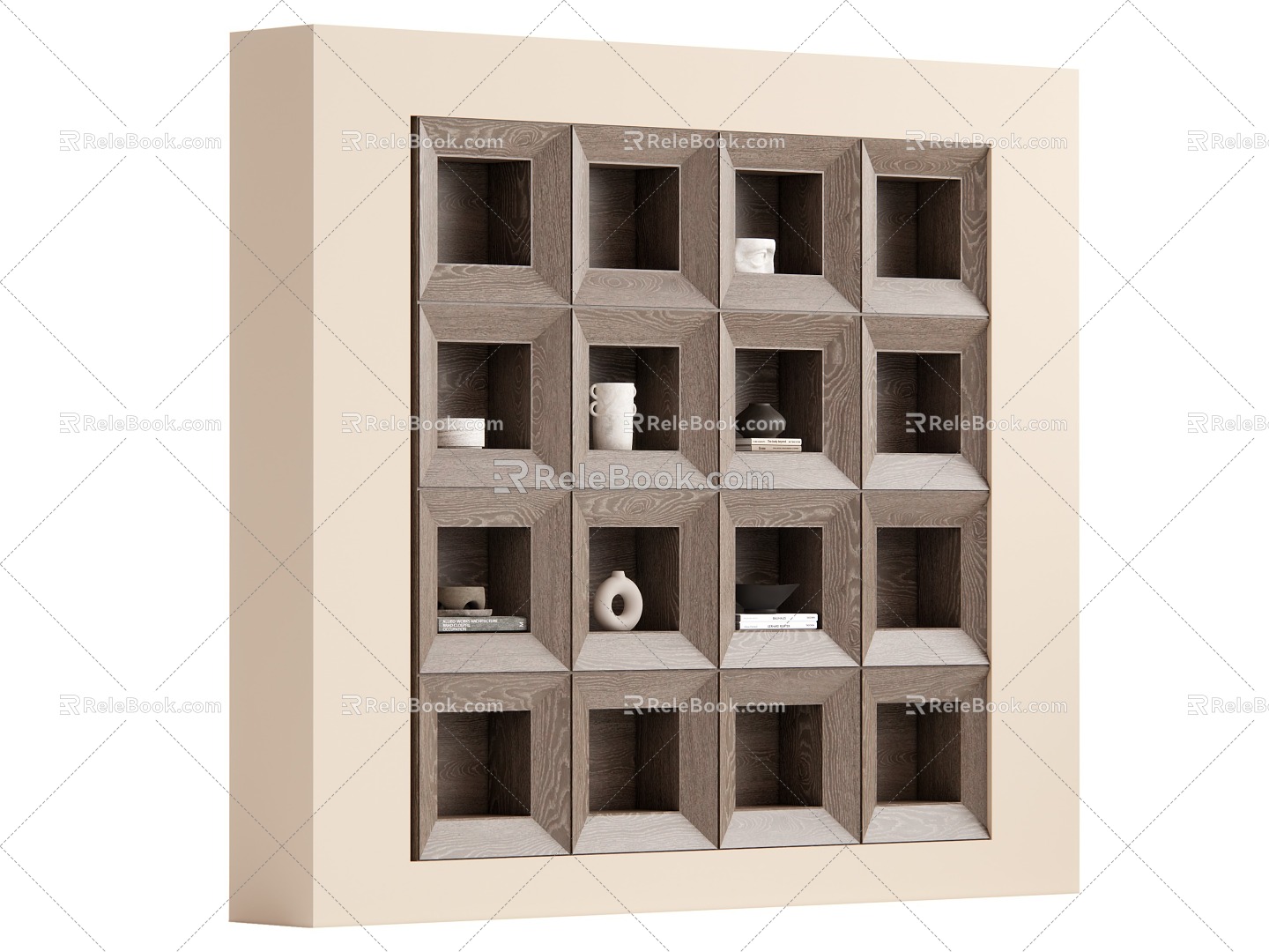 Quiet Antique Style Storage Rack 3d model