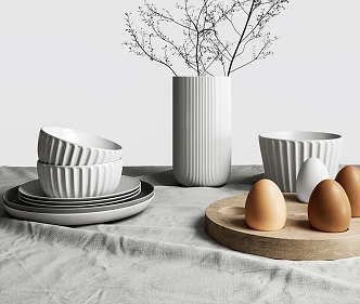 Tableware combination 3d model