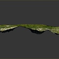 mountain valley basin basin valley bottom realistic 3d model