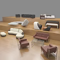 Modern Sofa Set Collection With Various Designs Colors Accent Chairs And Ottoman Pieces