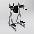 Sturdy Fitness Dip Station With Ergonomic Seat And Footrest For Home Gym