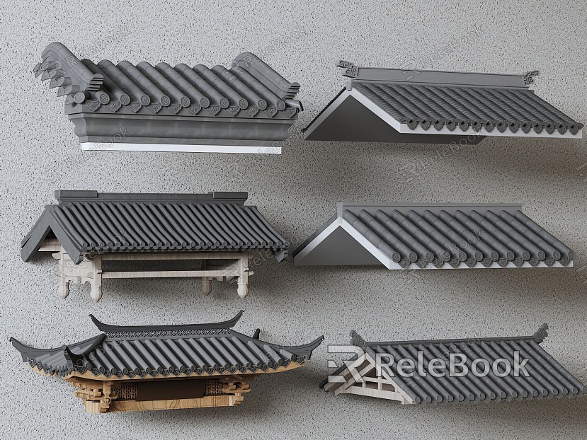 Chinese eaves model