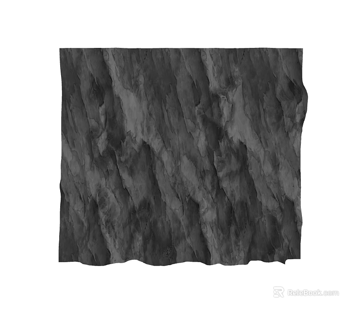 Rustic Natural Black Rock Texture Background Wall With Rough Surface Design 3d model 