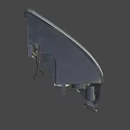 Detailed Automotive Headlight Assembly With Bulb Reflector Housing And Wiring Components