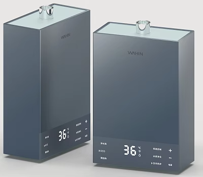 WAHIN Daily Electrical Appliances With Gray Design And Temperature Display Screen 3d model