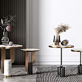 Modern round several corners several sides several dry branch pendulum combination 3d model
