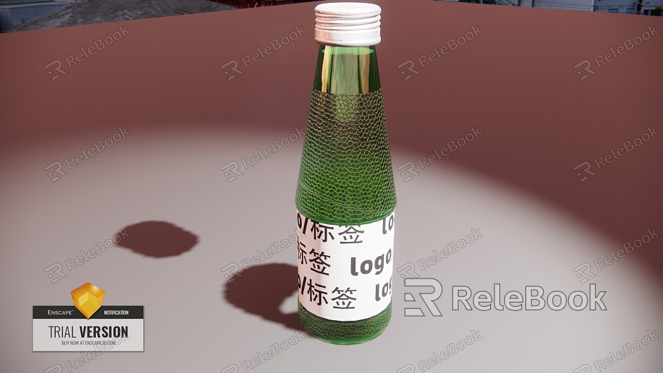 Modern beverage health drink non-slip glass bottle model