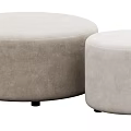 Modern sofa stool 3d model
