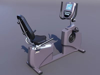 Professional Recumbent Exercise Bike with Digital Display Adjustable Seat and Ergonomic Backrest for Home Workout 3d model