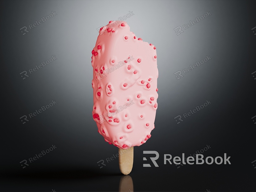 Modern Ice Cream Cold Drink Popsicle model