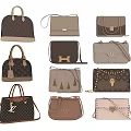 Stylish Women's Handbags Shoulder Bags And Crossbody Bags With Brand Logos And Chain Details