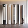 Modern air conditioning vertical space combination 3d model