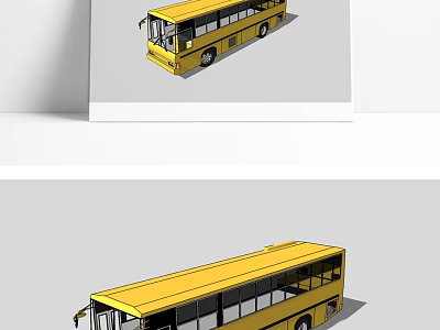 Modern Bus Car Bus 3d model