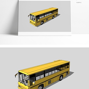 Modern Bus Car Bus 3d model