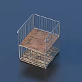 Sturdy Metal Frame Display Shelf Featuring Wooden Layer For Retail Product
