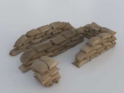 Sports Equipment Sandbags For Strength Training With Stackable Design And Heavy Duty Material 3d model
