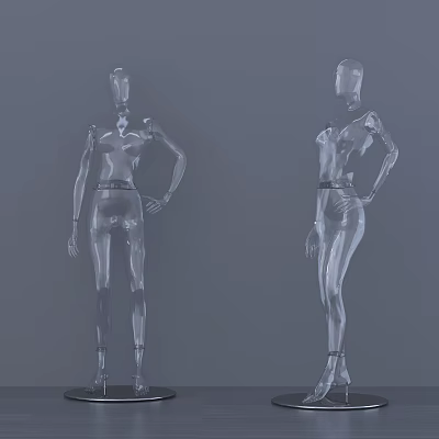 Modern ornaments desktop ornaments glass model 3d model