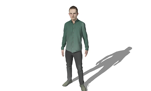 modern man 3d model