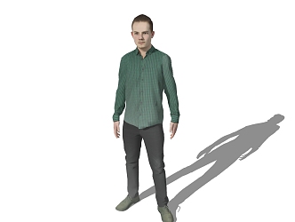 modern man 3d model