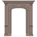 Elegant Classical Fireplace Design With Ornate Columns And Carved Decorative Frame