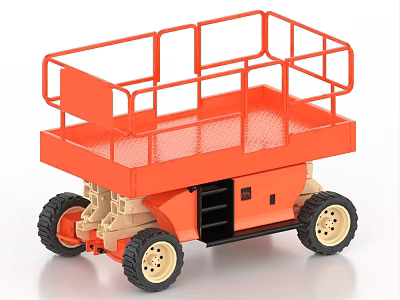 Shear forklift aerial work platform aerial work vehicle 3d model