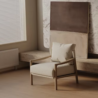 modern leisure chair 3d model