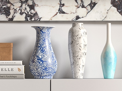 New Chinese-style Ceramic Vase 3d model