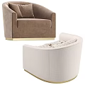 Modern Single Sofa In Multiple Colors With Comfortable Cushions And Stylish Upholstered Design 3d model