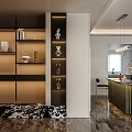 Modern Living And Dining Room Interior With Sofa Set TV Wall And Decorative Lighting
