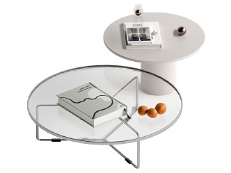 Modern coffee table combination 3d model