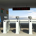Construction Site Entrance Security Gates With Safety First Management And Worker Access Control