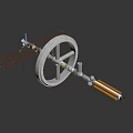 Orbiting Space Station Featuring Circular Ring Structure And Solar Panels Array