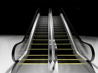 Modern Elevator Automatic Escalator 3d model