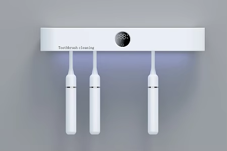 Smart Toothbrush Sterilizer Hole-free Wall-mounted Smart Storage Box Toiletries Brushing Box 3d model