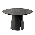 Simple marble dining table 3d model