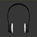 Sleek Modern Over Ear Headphones With Black Headband And White Ear Cushions Design