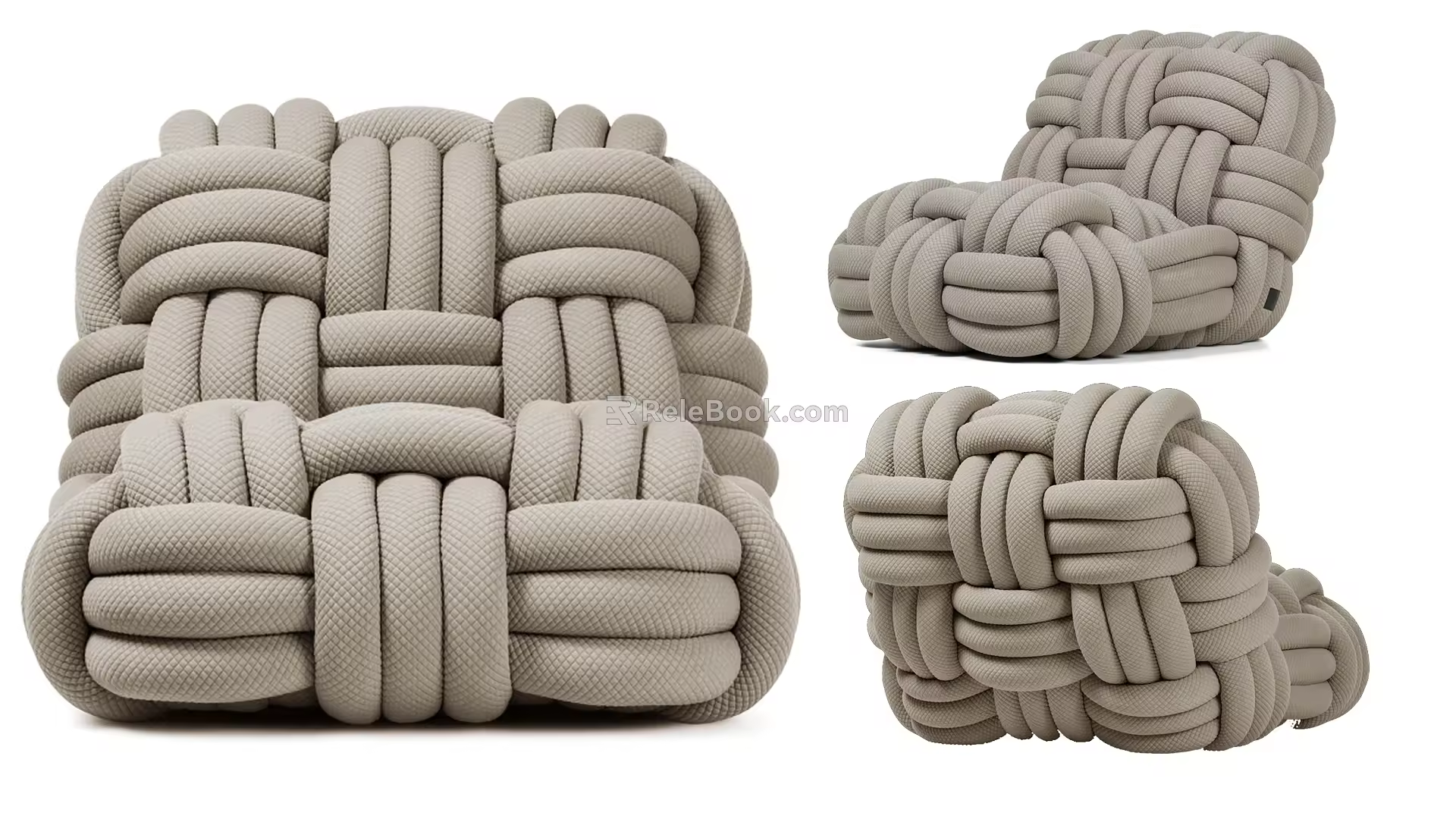 Modern Lazy Sofa 3d model