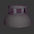 Metallic Dome Shaped Industrial Equipment With Upper Square Openings Structure