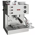 Durable Stainless Steel Coffee Machine As Modern Kitchen Appliance With Control Panel