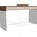 Modern Desk Design With Wooden Top White Drawers And Metal Frame