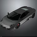 Modern Silver Sports Car Boasting Sleek Aerodynamic Design And Black Wheels