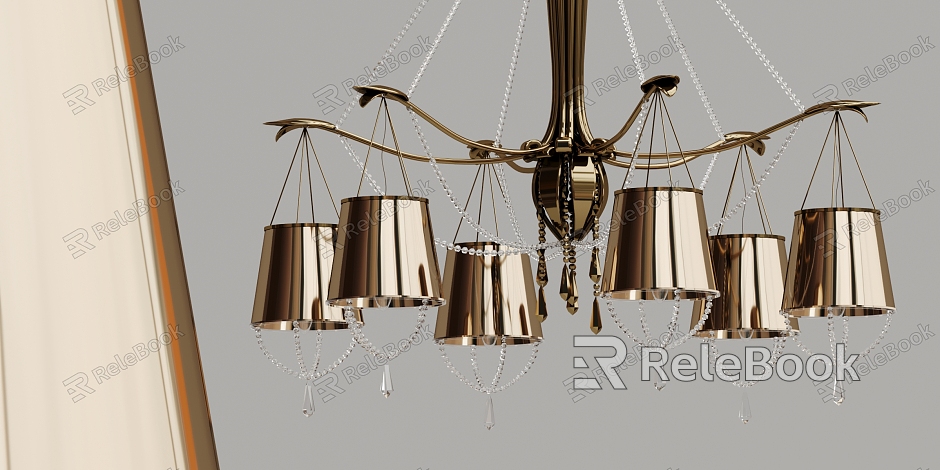 Post-modern chandelier metal multi-head chandelier model