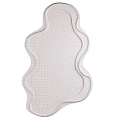 Wavy Design Pink and White Mirrors for Modern Home Decor Accents