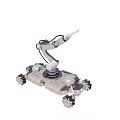 Advanced Industrial Robotic Equipment with Mobile Platform Robotic Arm and Maneuverable Wheels