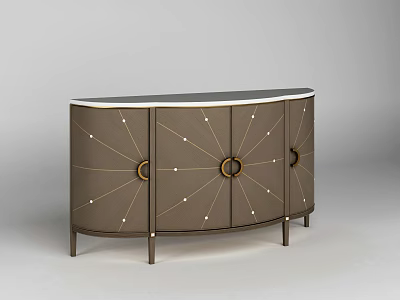 Modern Side Cabinet Wall Cabinet 3d model