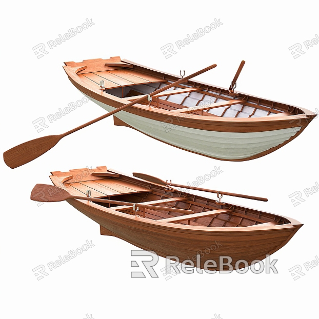 Modern Wooden Boat model