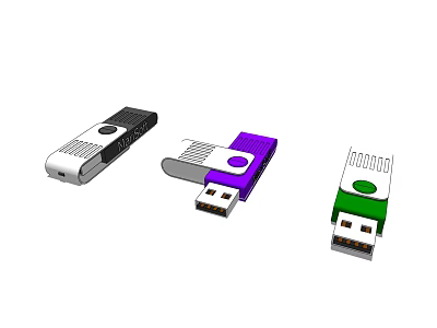 Modern U Disk 3d model Modern U Disk 3d model