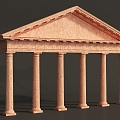 European Building Component Column 3d model