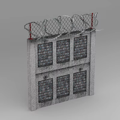 Industrial LOFT Enclosure Security Wall 3d model