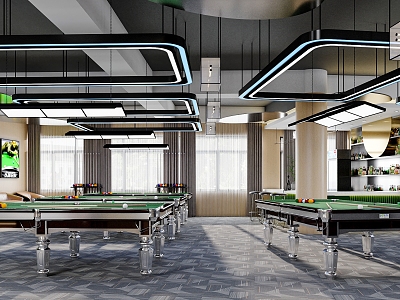 Billiard room 3d model